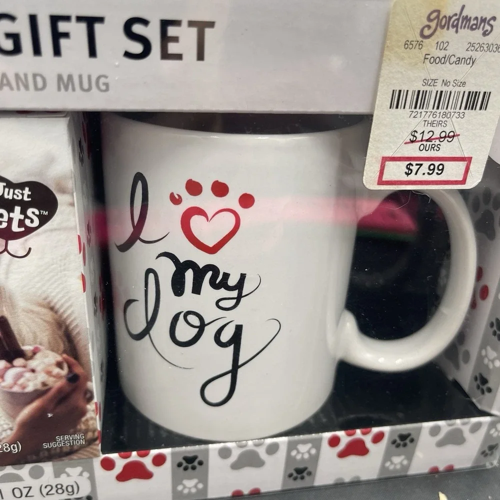 VNTG Best Friends Gift Set Unopened I Love My‎ Dog Cup
